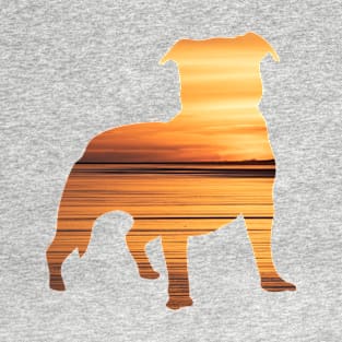 Staffy Sunset T-Shirt